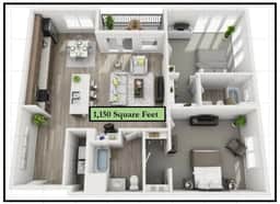 Gorgeous 2BD/2BA Pool/Gym/Htub near Convention Ctr
