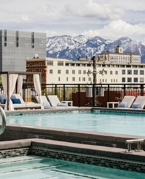Rooftop Pool & Mountain Views